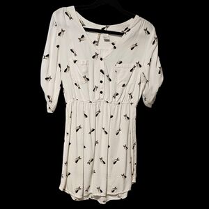 Chic White Button-Down Dress